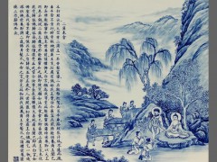佛教青花瓷板画12