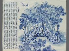 佛教青花瓷板画19