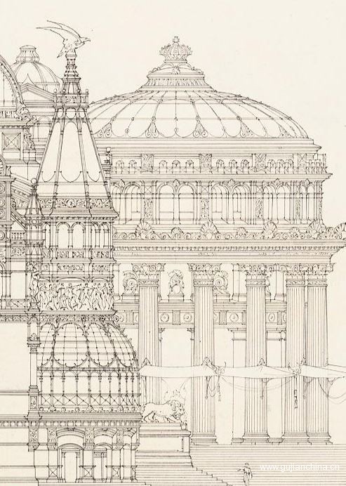 欧洲古建筑设计图纸5