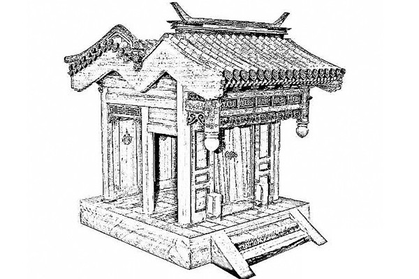  中国古建-垂花门2