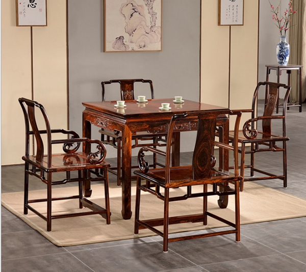 红木麻将桌餐桌两用桌--苏州弘典轩古典家具有限公司