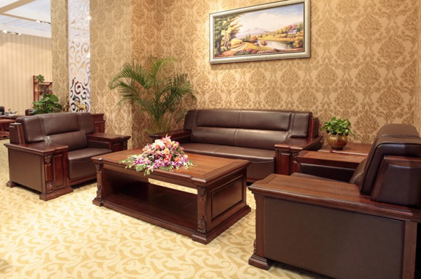 纯实木办公家具 沙发组合--青岛辉腾家具有限公司