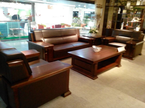 纯实木办公家具 沙发组合图2