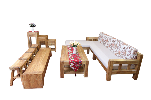 多款室内家具组合套餐创意实木中式拼接沙发图1