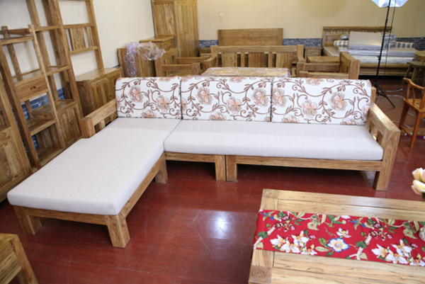 多款室内家具组合套餐创意实木中式拼接沙发图2