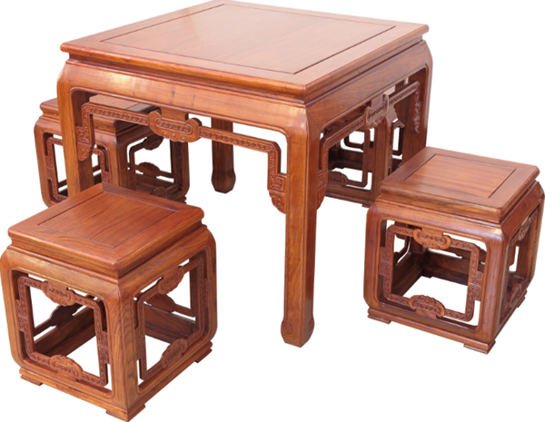 非洲花梨红木如意小方桌多功能小方桌--上海福沂实业有限公司