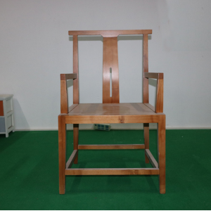 现代简约实木官帽椅靠背椅休闲茶桌椅
