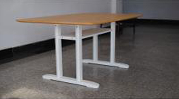 钢木结构榉木餐桌、书桌图2