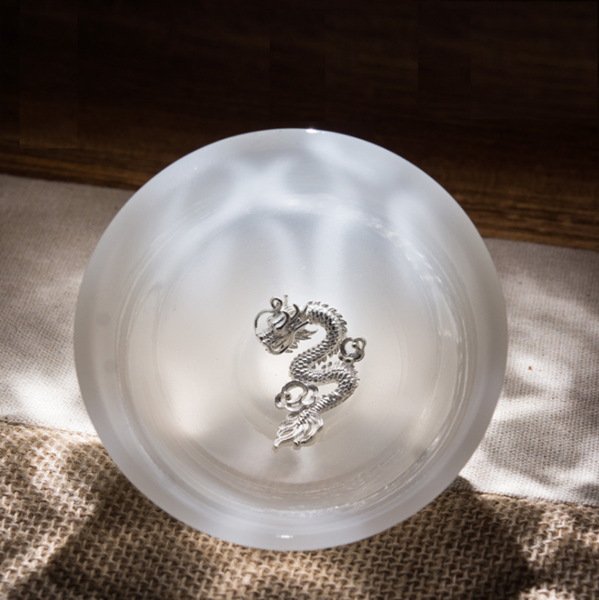 白瓷玉质镶纯银茶杯--上海茗师文化传播有限公司