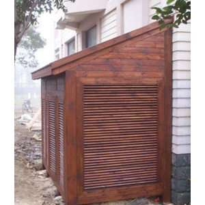 木质网格空调房樟子松防腐木设备房小木屋实木储物室碳化木供电室（元/公斤）