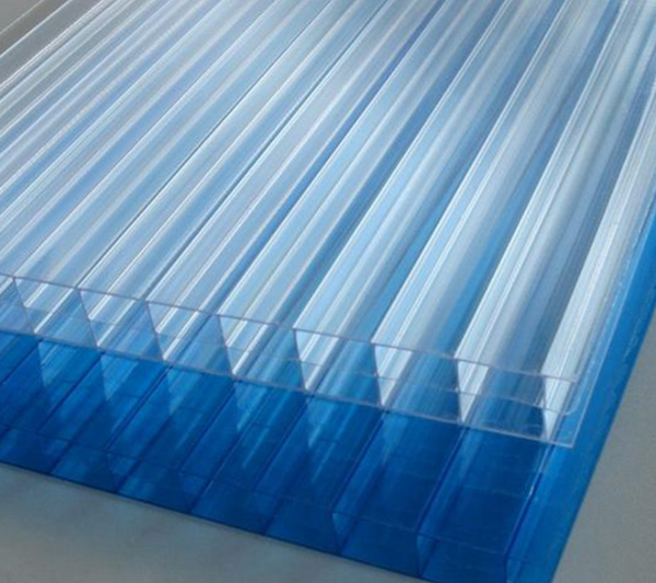 双层中空塑料板 蓝色屋顶棚车棚阳光板 四层透明阳光耐力板（元/平方米）图1