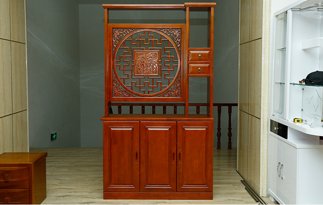 吉林厂家直销优质实木客厅家具 玄关厅柜复古中式风格图3