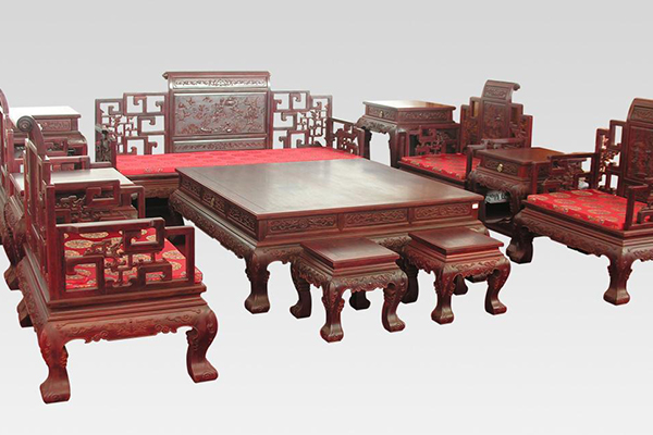 古典小叶紫檀家具套件--金德林古典红木家具