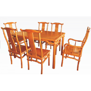 中式古典家具复古家用餐桌套件
