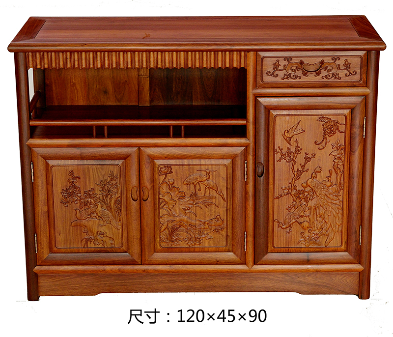 中式古典木雕茶水柜装饰柜系列--瑞丽琳佳实业有限公司