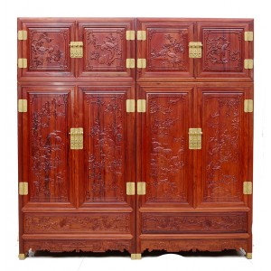 中式雕花古典卧室衣柜系列