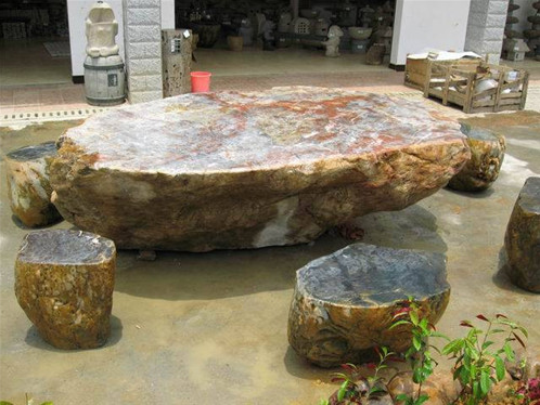 天然特色石桌石凳--吉林省泓源石材装饰工程有限公司