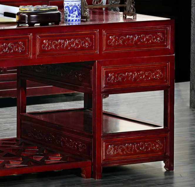 明清仿古桌椅 古典中式书桌 实木明清学习书桌厂家直销图3