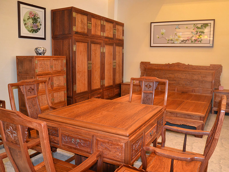 中式古典卧室红木家具套装--重庆嘉迪乐古典工艺家具厂