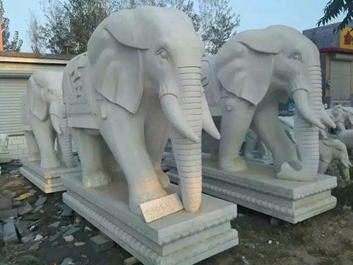 动物石雕大象--天津市西青区艺石慧友石材经营部