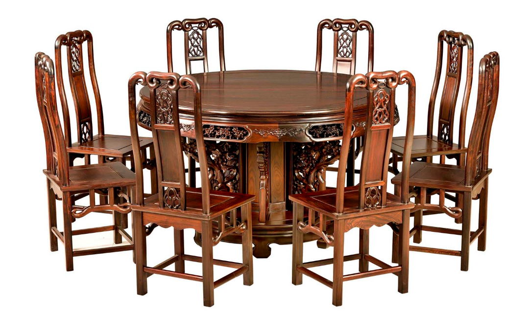大红酸实木餐厅木雕精致套装系列可咨询定制--北京市华东祥瑞红木家具有限公司