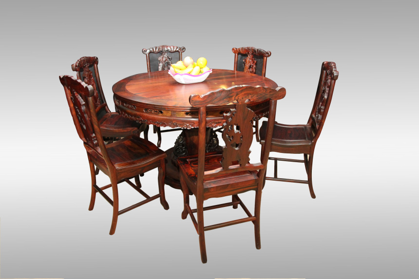 餐厅红木实木桌椅套装系列--北京道鑫红木家具有限公司