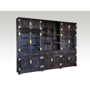 中式古典实木书柜书房架子系列