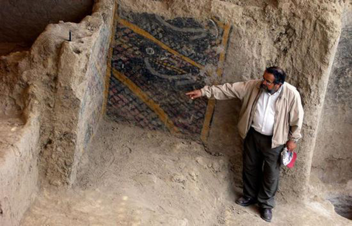 秘鲁考古现场遭大火 美洲最古老壁画被损毁