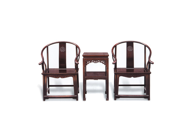 紫檀圈椅茶几套件组合系列--北京市龙顺成中式家具有限公司 
