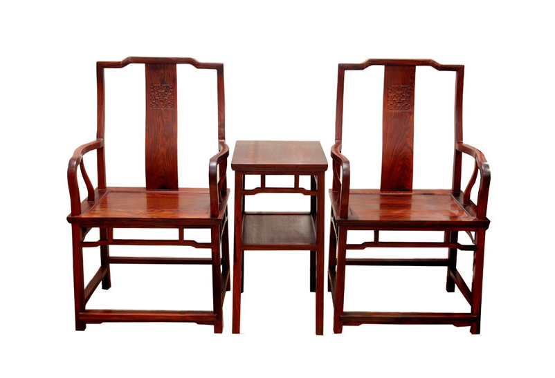 方料南官帽椅雕龙皇宫椅系列套装--紫檀伽苑古典家具有限公司