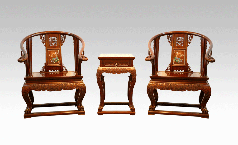 花梨紫檀实木精品中式椅凳套装系列图3