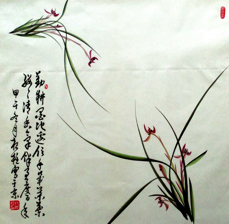 出售中国画兰名家杨根柱的兰花作品图3
