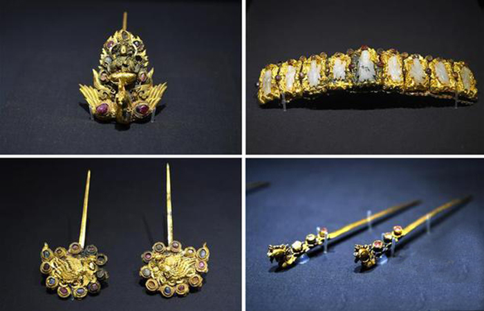 江西省博物馆展出百余件明代王妃墓葬珍宝