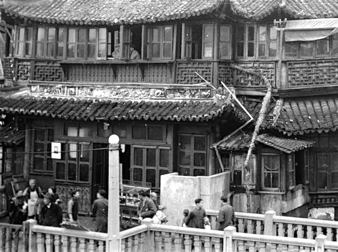 上海老城厢古典园林豫园老照片
