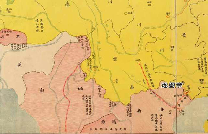 民国时期绘制的国耻地图，看看清朝丢失了多少领土（二）