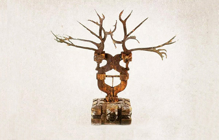 国宝︱木雕双头镇墓兽——古代墓葬里的神秘守护者