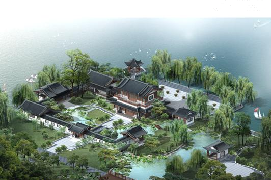 园林景观设计师朱育帆作品--济南大明湖景区规划设计效果图6