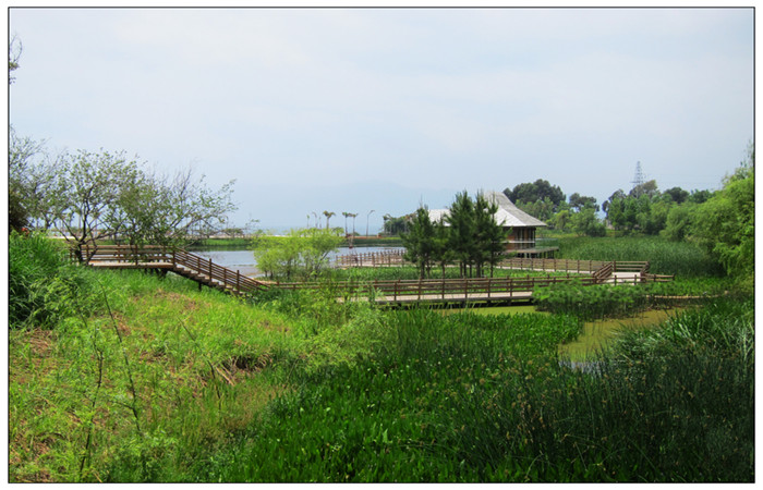 景观规划设计师李建伟作品--月亮湾湿地公园设计效果图1