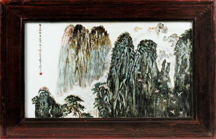 陶瓷美术大师王锡良作品山水系列山峰