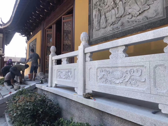 石栏板护栏_花岗岩石栏杆_石材栏杆报价_石栏杆定做图2
