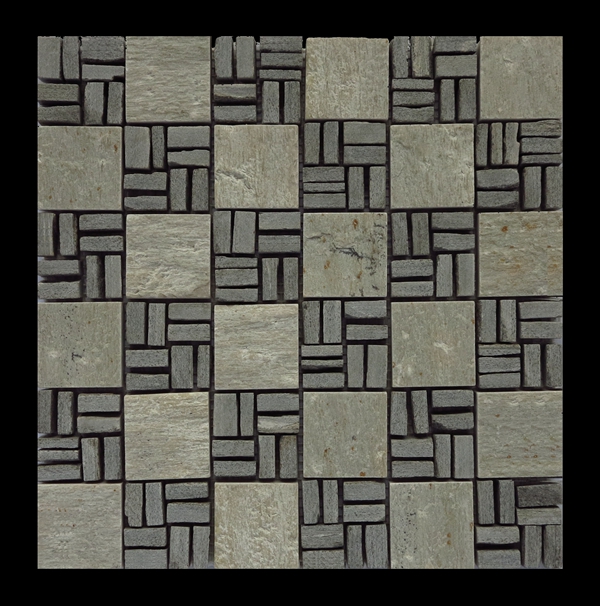 板岩镶嵌艺术石，艺术石价格，编织效果石材图3
