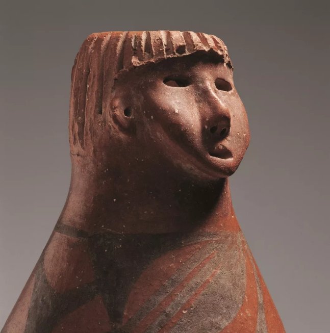 国家宝藏之《人头形器口彩陶瓶》,跨越五千年的守护!