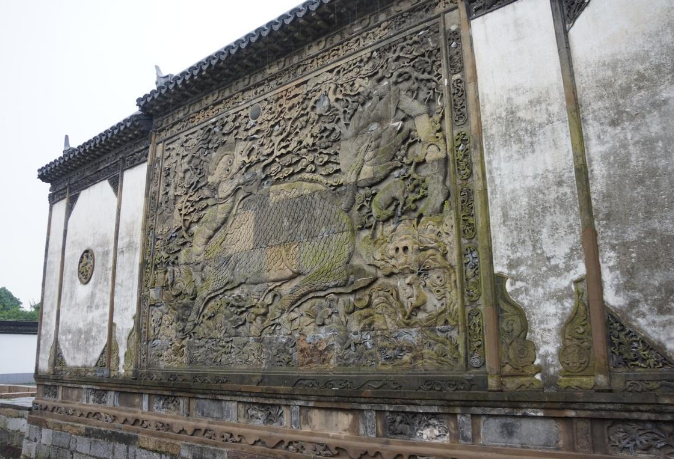 中国古建筑砖雕影壁