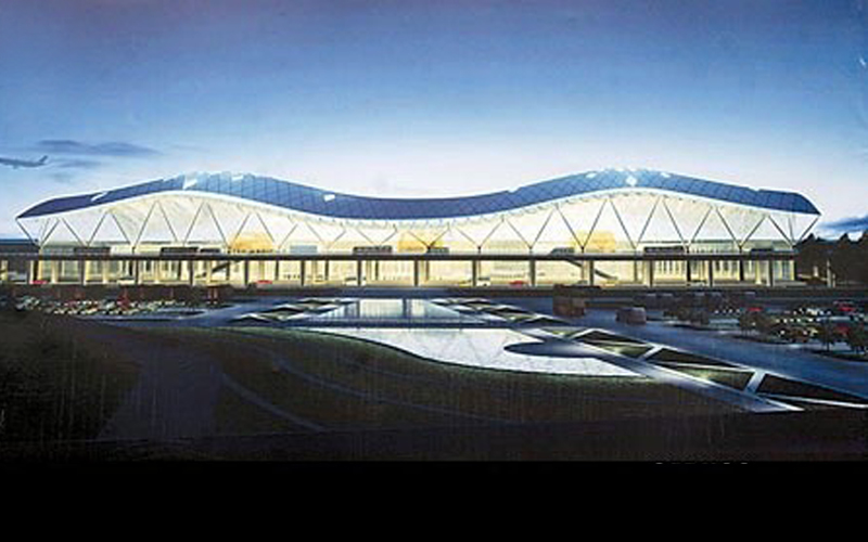 主持设计的乌鲁木齐国际机场