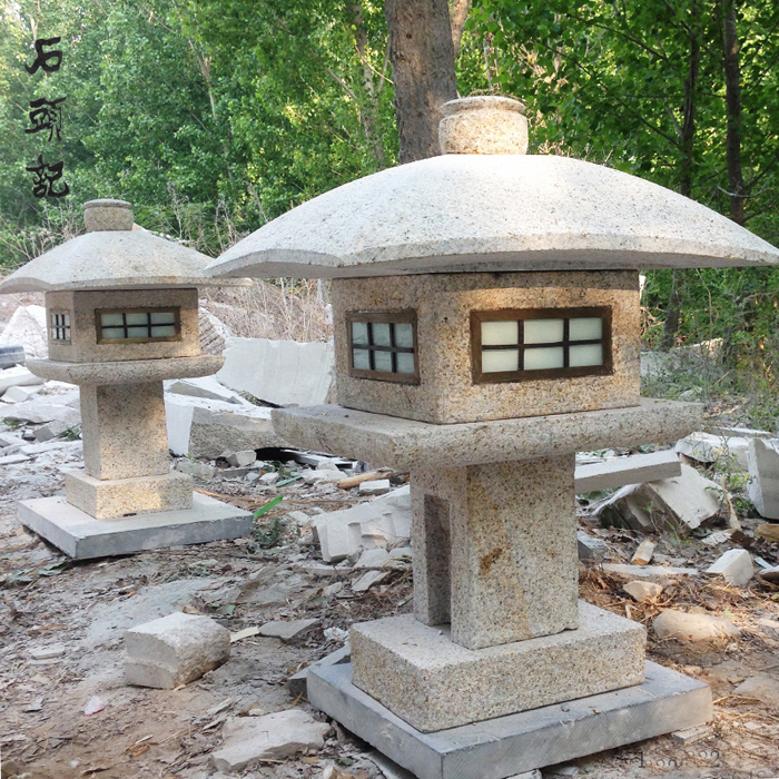 仿古石灯_古建庭院 _日式石灯-雕刻厂_石头雕刻灯_石造灯